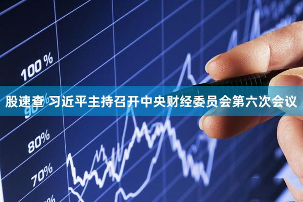 股速查 习近平主持召开中央财经委员会第六次会议